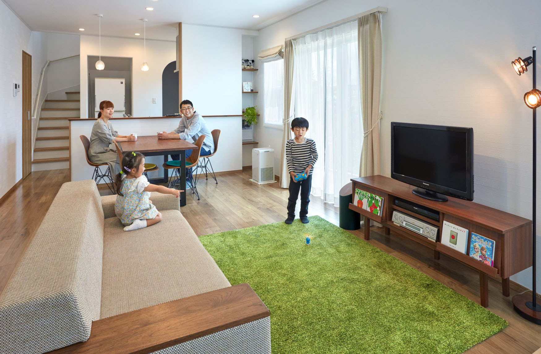 O様 ４人家族 夫婦 子ども2人 福島県二本松市の新築一戸建て 注文住宅の建築ならマルヨシ工業